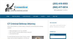 Desktop Screenshot of ctdefenselawyer.com