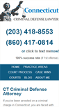 Mobile Screenshot of ctdefenselawyer.com