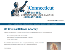 Tablet Screenshot of ctdefenselawyer.com